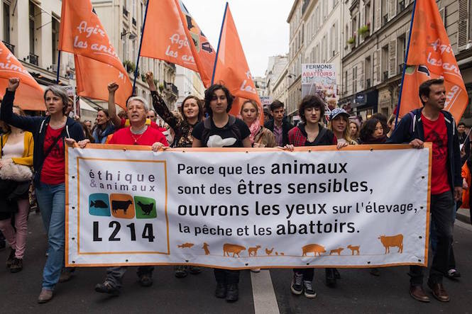marche, abattoirs, Paris, L214