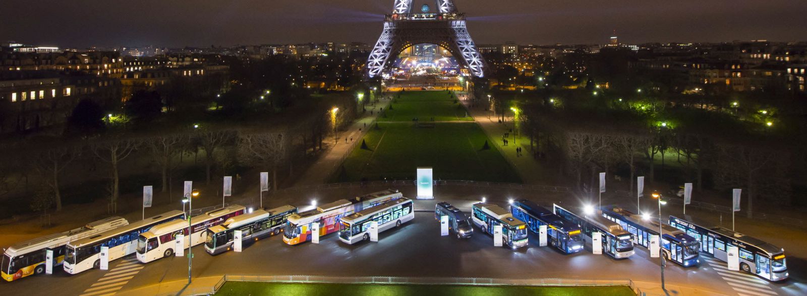 Bus électriques présentés à Paris par la RATP