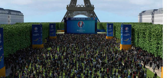 football fan zone tour Eiffel