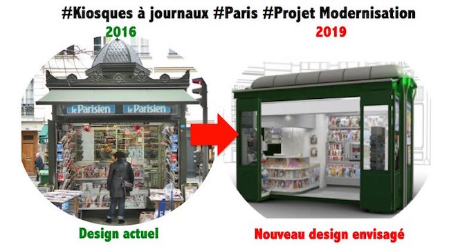 kiosque à journaux Paris