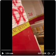 MacQueen, restaurant, juif, vandalisé, croix gammées, 