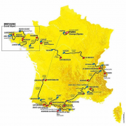 TourdeFrance, parcours, carte, 2021