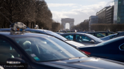 manifestation; taxis, Paris