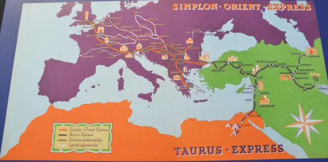 Les trajets empruntés par l'Orient Express