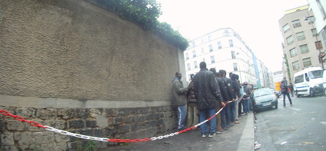 camp migrants Jardin d'Eole