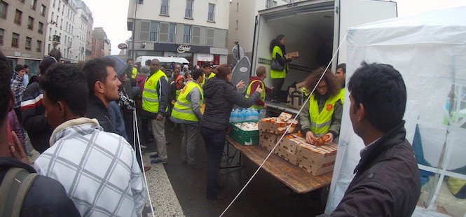 camp migrants Jardin d'Eole