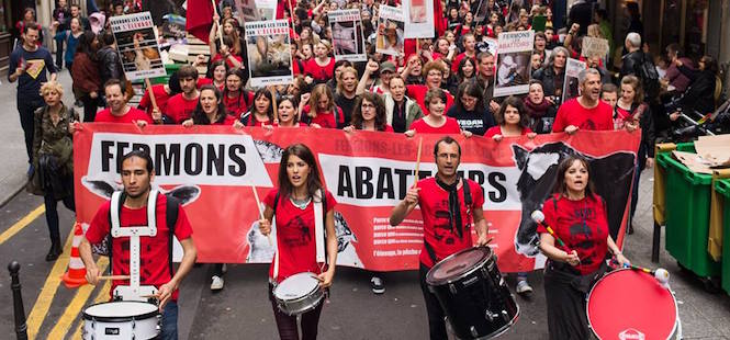 marche, abattoirs, Paris, L214