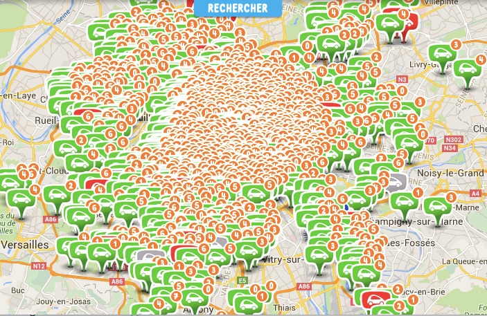 Réseau Autolib à Paris