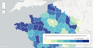 suicide France carte