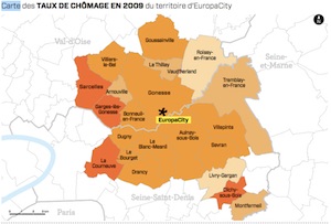 Europacity chômage