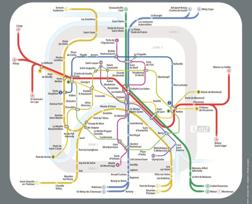 Carte metro Nouvel An