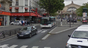 Paris, main, accident, autobus
