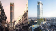 tour, Montparnasse, noire, transparente