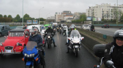Paris sans auto, escargot, Udelcim, motos