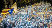 Barcelone, manifestation, Catalogne 