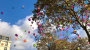 Bataclan, hommage, ballons, attentats, ParisSeSouvient, 13Novembre2015