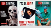 TGV, Béziers, Ménard, ignobles affiches