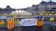 Catalogne, pont, jaune, Catalogne