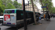 Piétonne, bus, percutée, Haussmann