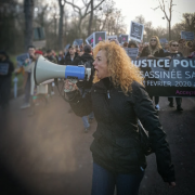 Manifestation, marche, bois de Boulogne, Jessyca