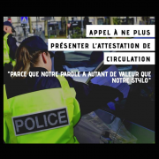 Appel, attestation, déplacement, dérogatoire