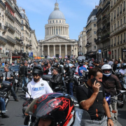 motards, stationnement payant, manifestation, FFMC