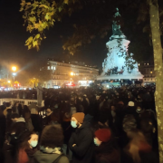 Migrants, République, Paris, 