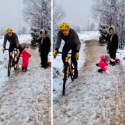 cycliste, enfants, Belgique, Verviers, Fagnes