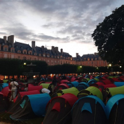 migrants, Utopia56, place des Vosges, paris