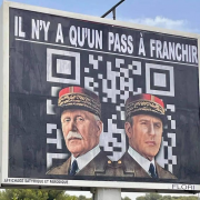 Flori, affiches, Macron, Pétain, Hitler