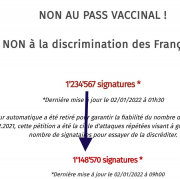 pétition, pass vaccinal, million