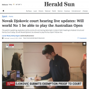 Djokovic, Australie, covid, Open