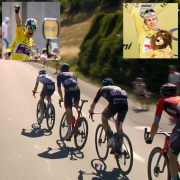Tour de France, Van Aert, Pogacar; Martin