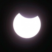 éclipse, lune, soleil, partielle