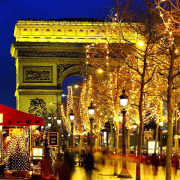 Paris, Noël, Champs Elysées