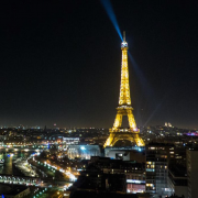 touriste, nuit, dormi, Tour Eiffel