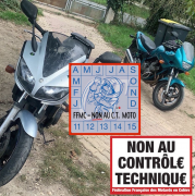 Contrôle technique moto, avril 2024, FFMC