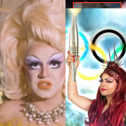drag queen, porteur, flamme olympique, Minima Gesté, paris