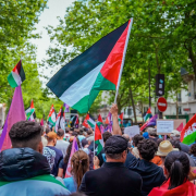 Paris, manifestation, Urgence Palestine, Panot, Rima Hassan