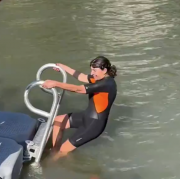 Anne Hidalgo, bain, natation, Seine, Paris