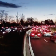 Taxis, manifestation, blocages, A6