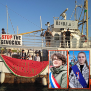 Gaza, corisiéristes, résistance, LFI, Palestine, Flottille
