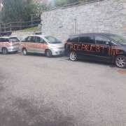voitures, Chatel, Haute-Savoie, taguées, Free Palestine, juifs
