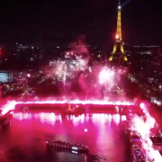 feu d'artifice, Seine, Paris, Wydad, Casablanca, Maroc