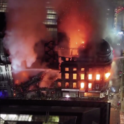 Glasgow, Ecosse, incendie, vapoteuses