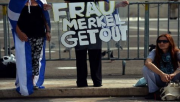 Grèce, Merkel, Manifestation